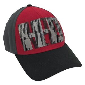 Harley Davidson Hat Red Gray Black Motorcycle Baseball Cap 39THIRTY Size M/L